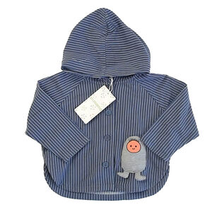 Aimama Boys Blue Stripe Hoodie size: 12-18 Months